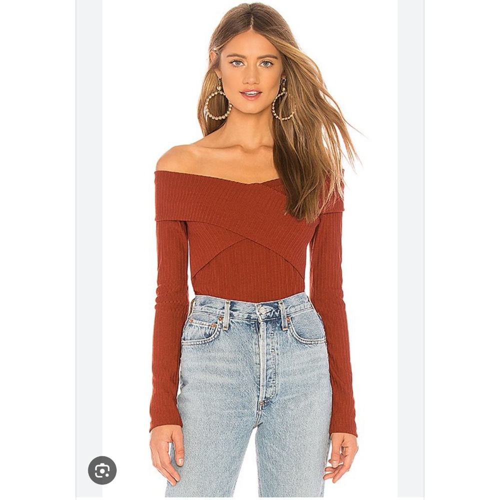 NWT Revolve Capulet Cognac Bodysuit Size M